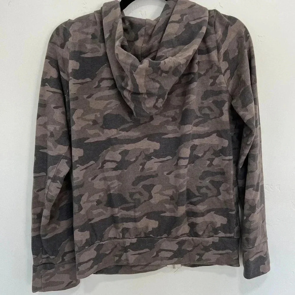 Monrow Camouflage Zip-up Sweatshirt - Picture 4 of 9